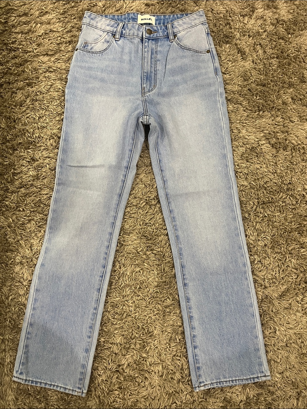 ROLLA'S Light Blue Straight Leg Women Jeans